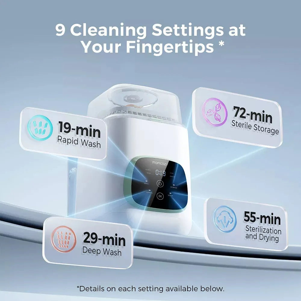 Kota All-in-One Baby Bottle Washer & Sterilizer – Sage Finish