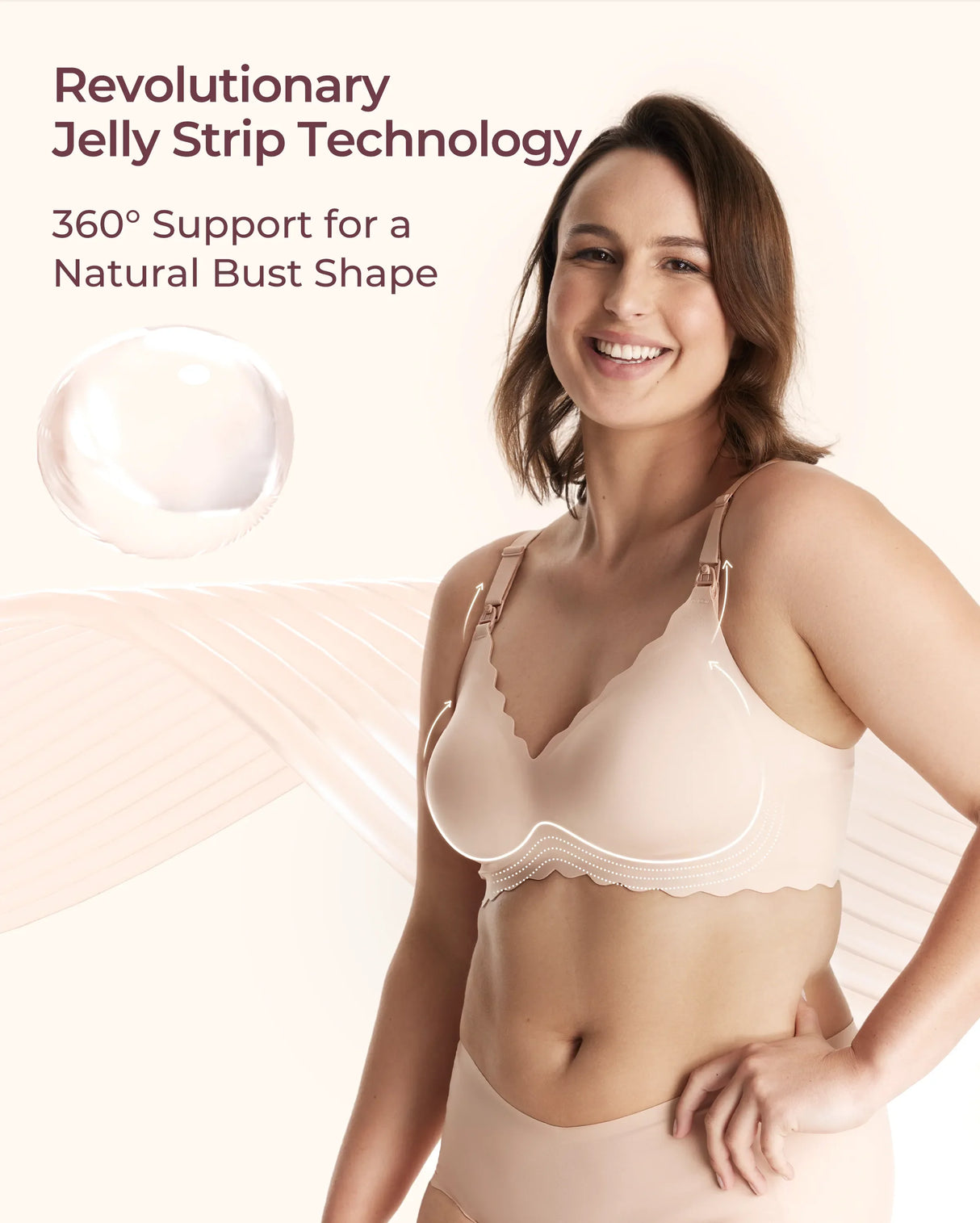 Elara Seamless Wirefree Nursing Pumping Support Bra