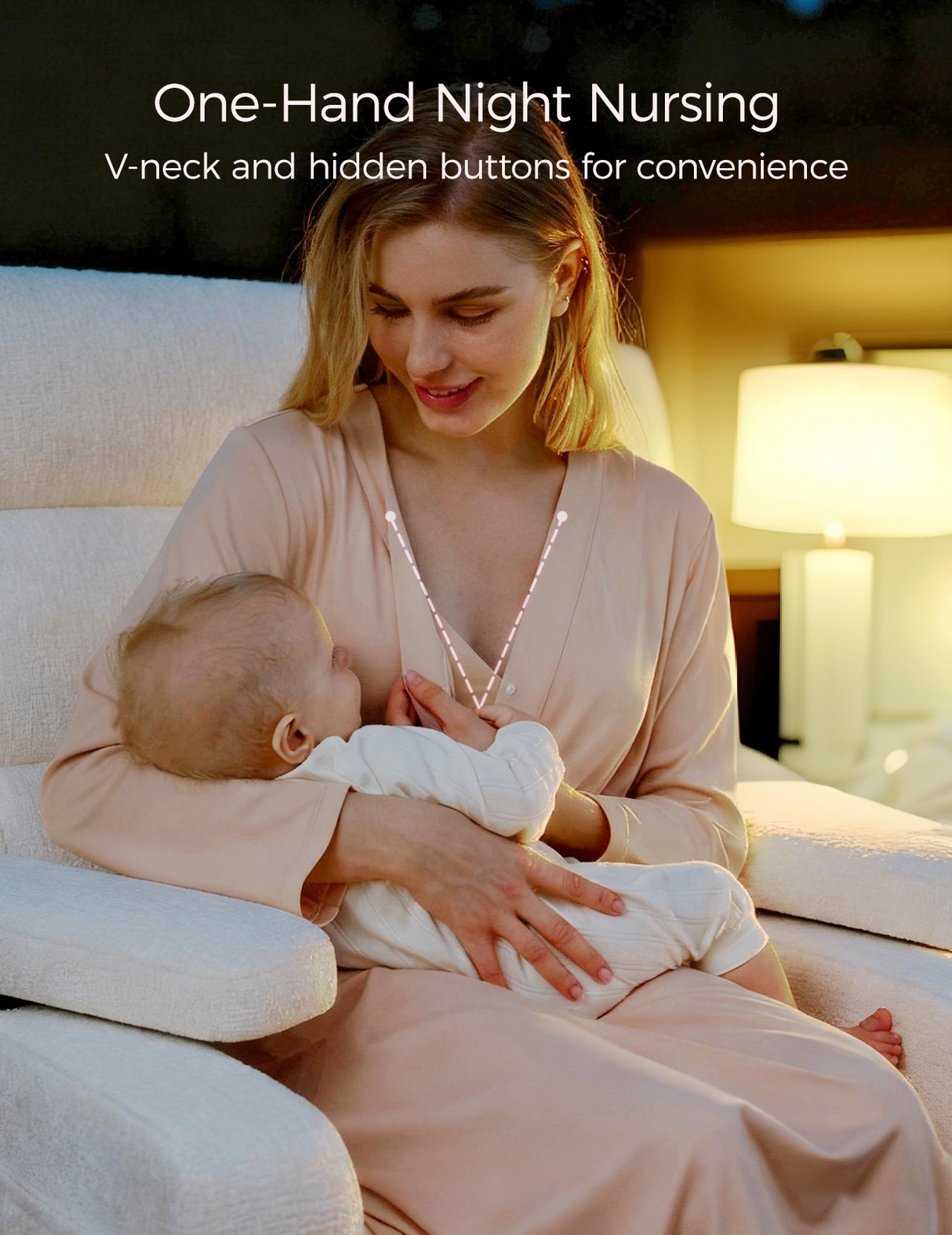 Sophia Nursing and Maternity Nightgown