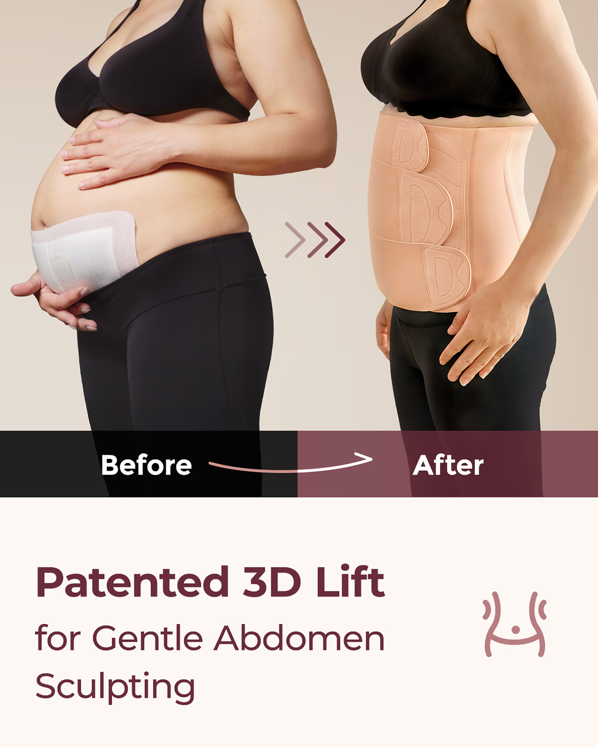 Jova Ergowrap Postpartum Back Support Belly Wrap Band