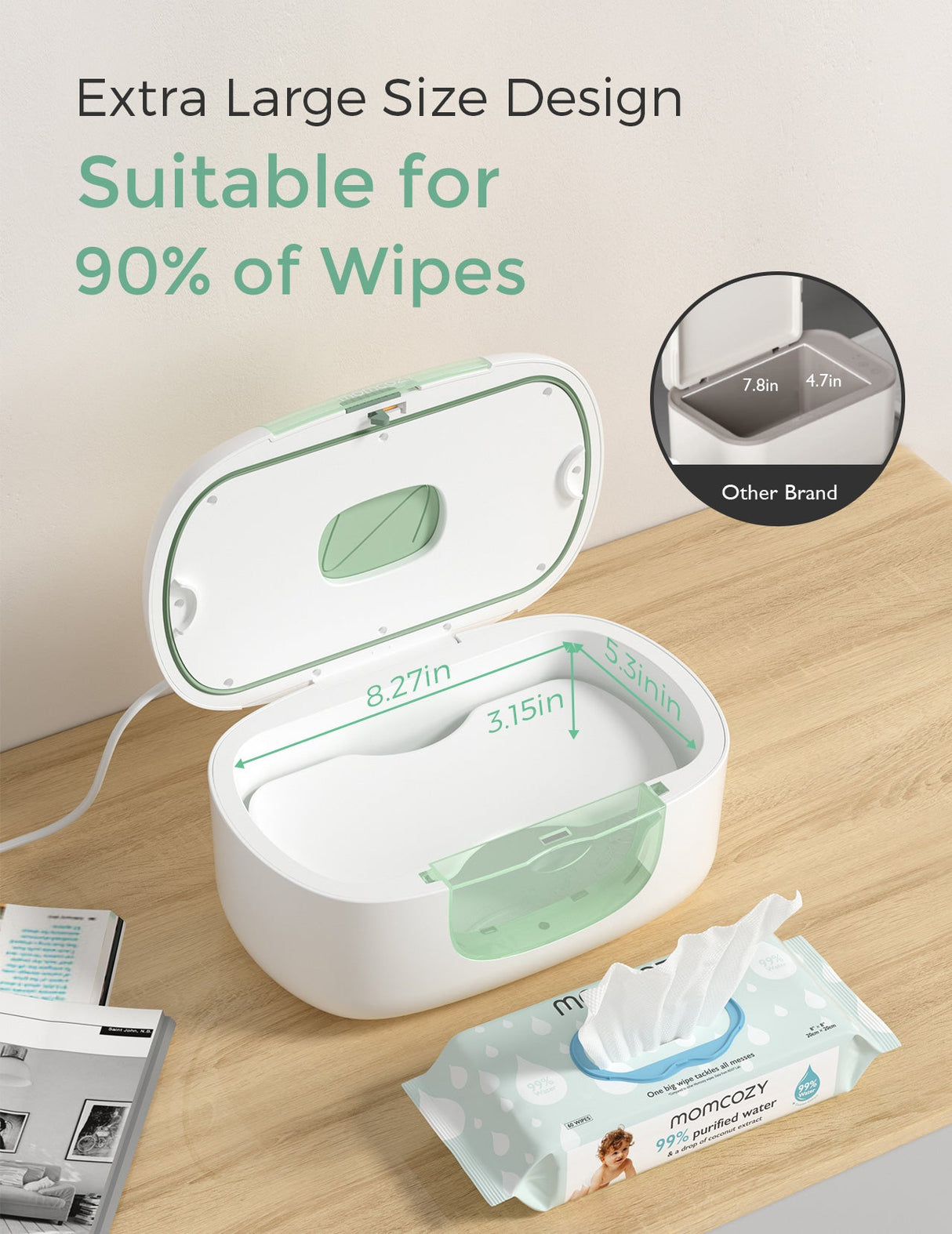 Olivia Baby Wipe Warmer for Newborn Diapering Care