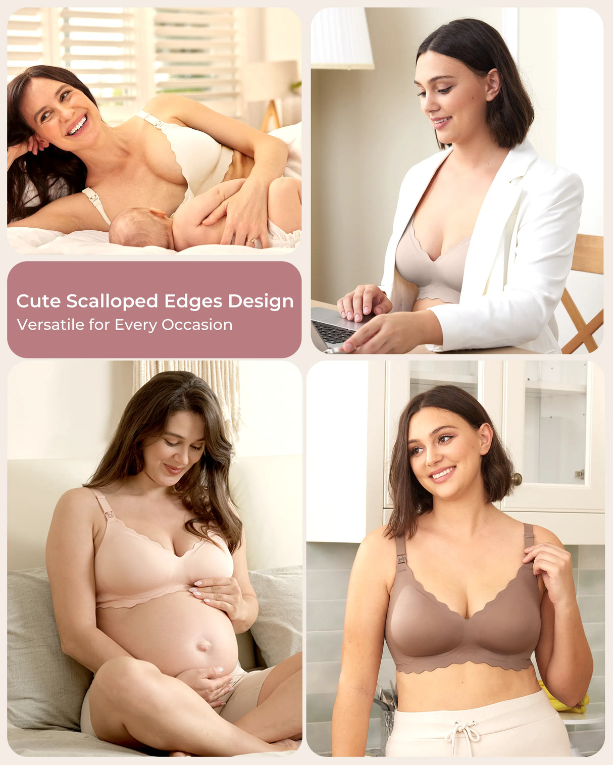 Elara Seamless Wirefree Nursing Pumping Support Bra