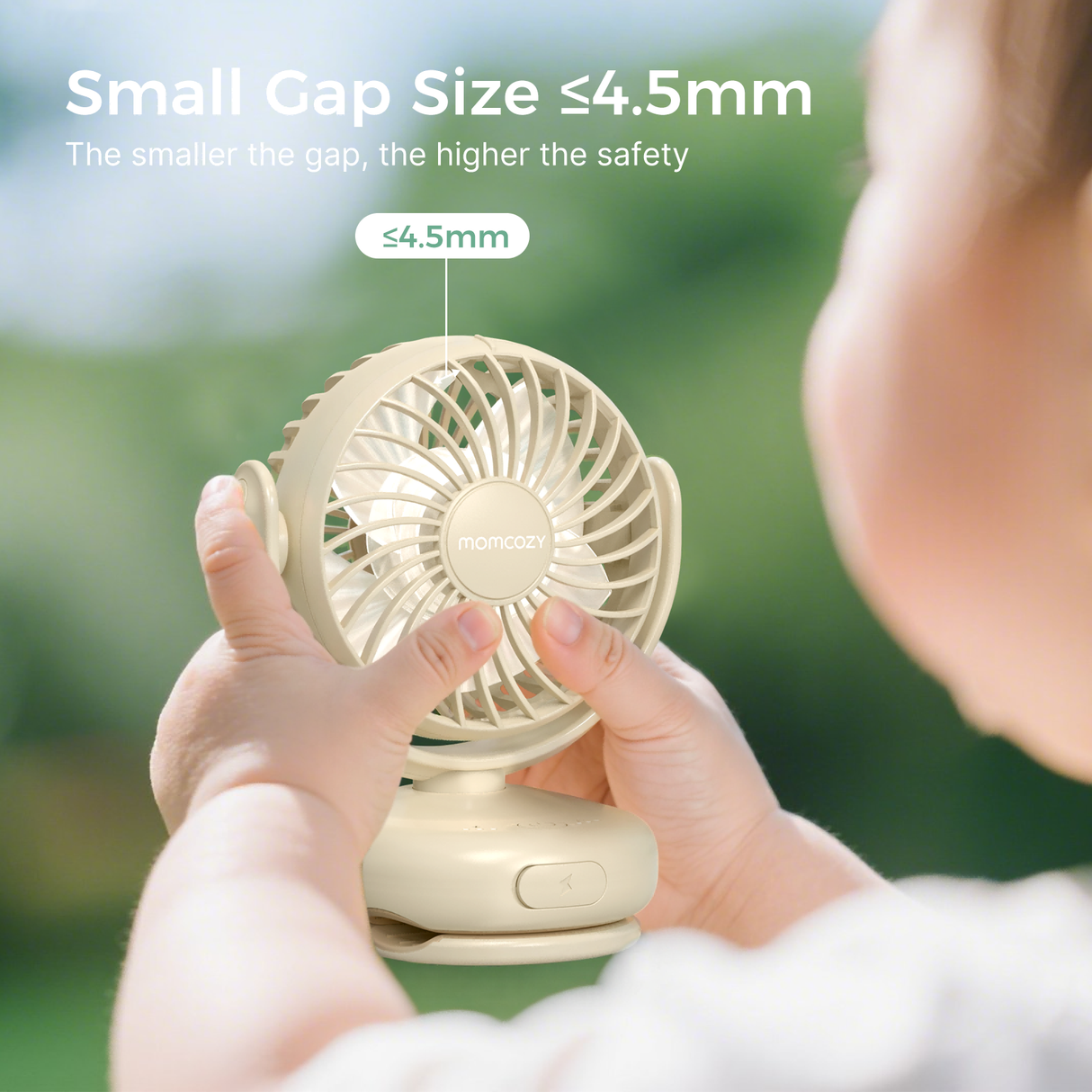 Emma Portable Stroller Fan with Rechargeable Clip Design