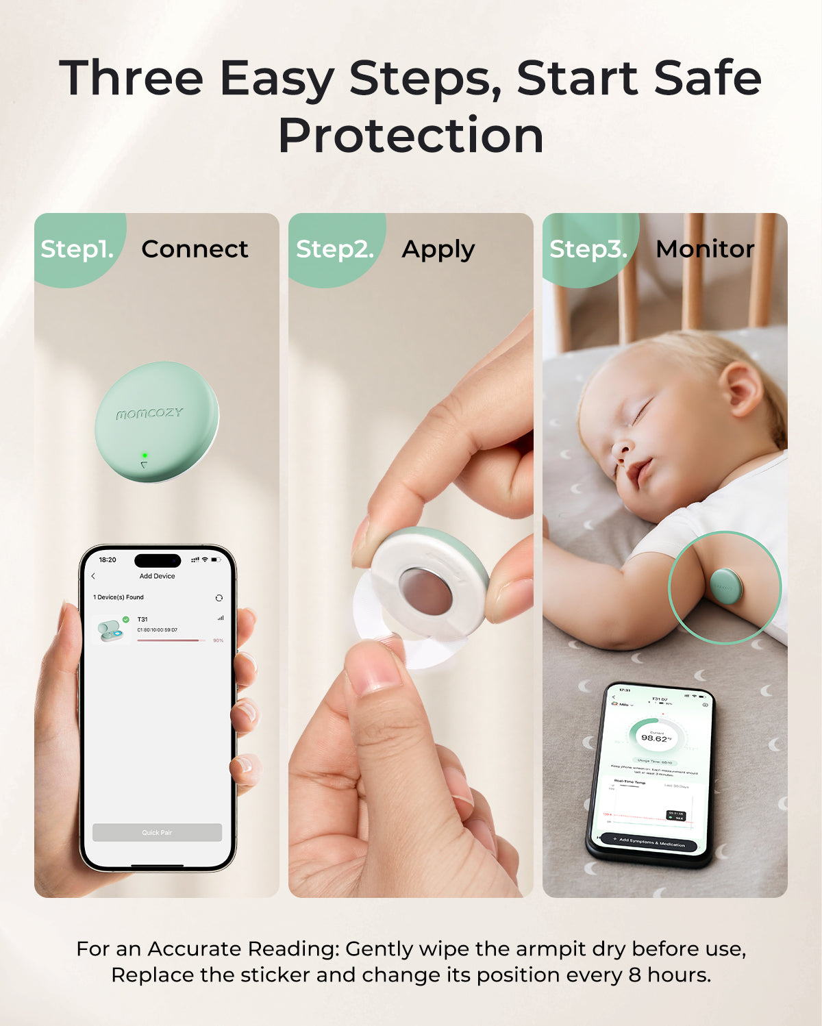 Emma Smart Baby Temperature Thermometer