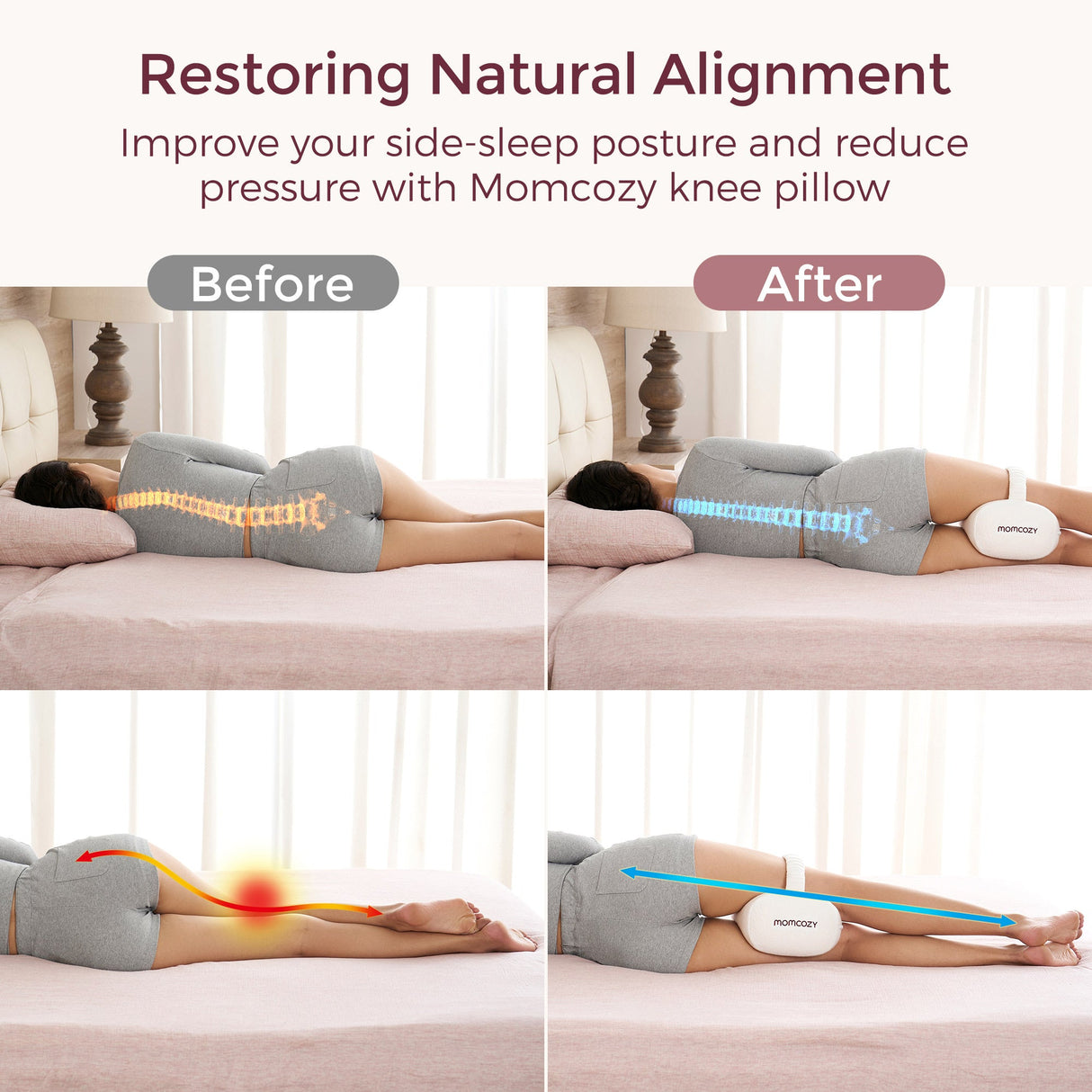 Sophia Cooling Knee Pillow Orthopedic Leg Support Cushion