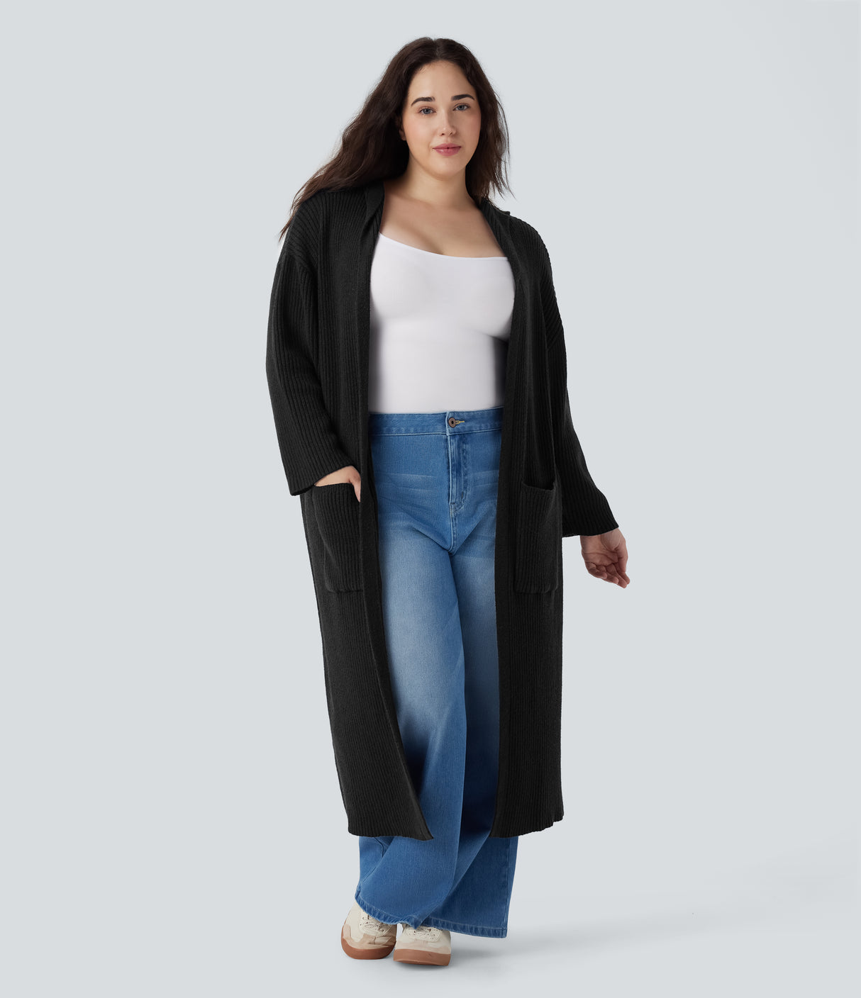 Longline Plus Cardigan