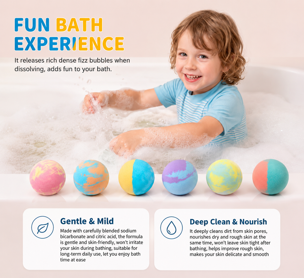 Sophia Bath Bombs Gift Set for Kids & Spa Relaxation
