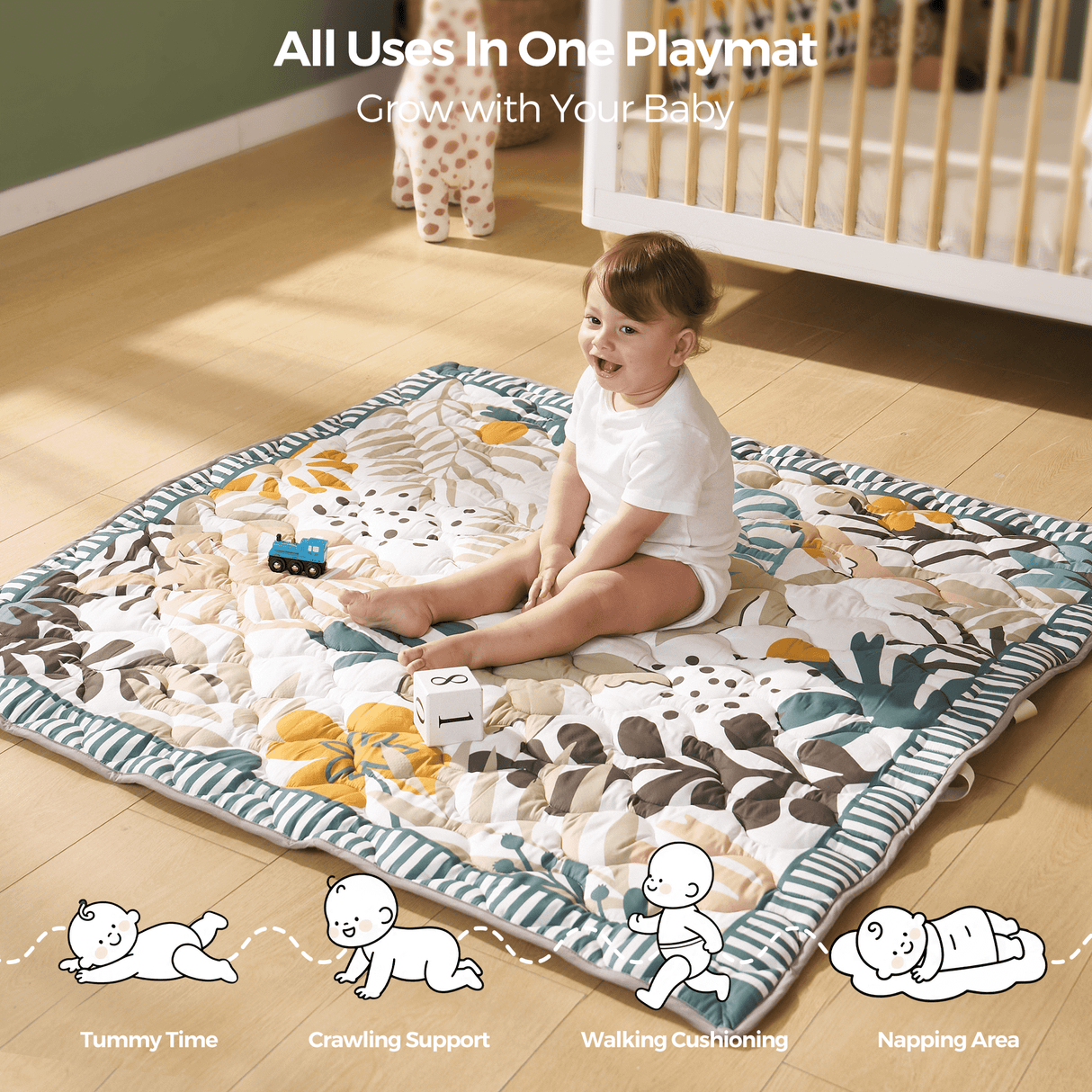 Luna Portable Baby Full Playmat Set for Playtime