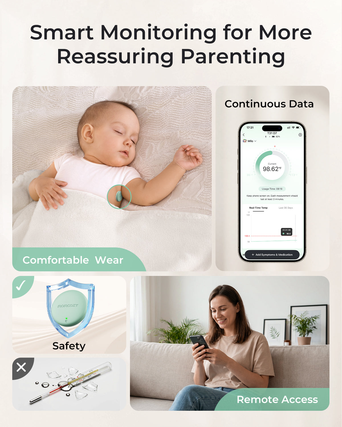 Emma Smart Baby Temperature Thermometer