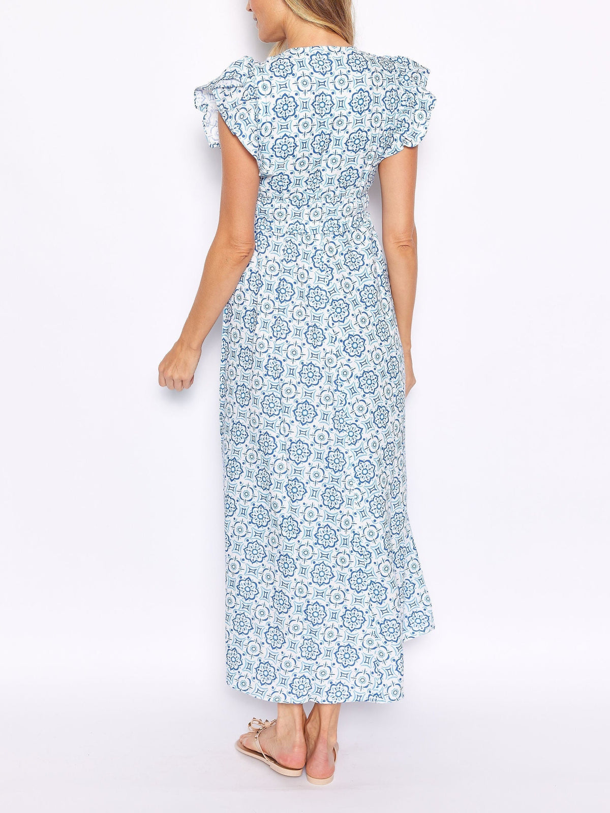 Medallion Print Maxi Dress