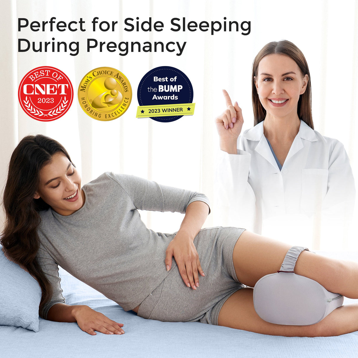 Sophia Cooling Knee Pillow Orthopedic Leg Support Cushion