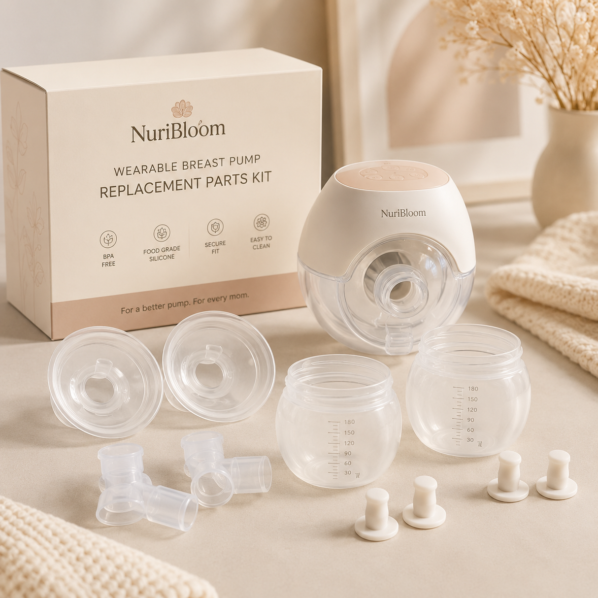 Mona Breast Pump Replacement Parts Kit – Valves Accessories