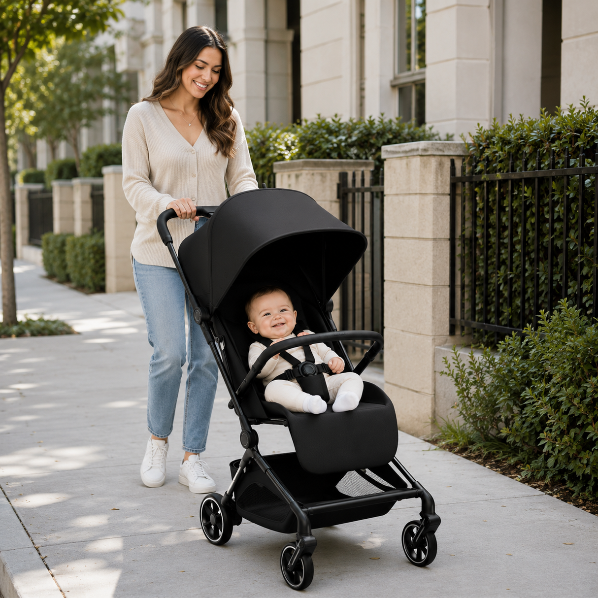 Hona Compact Travel Stroller – Lightweight Foldable Baby Stroller Pram