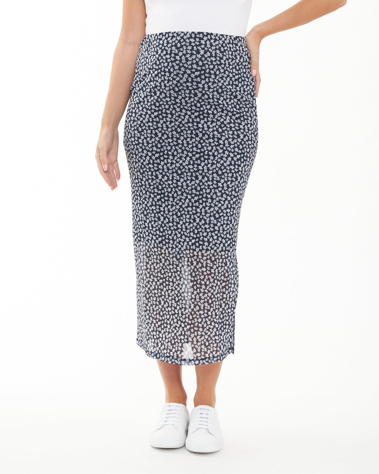 Ava Mesh Maternity Skirt
