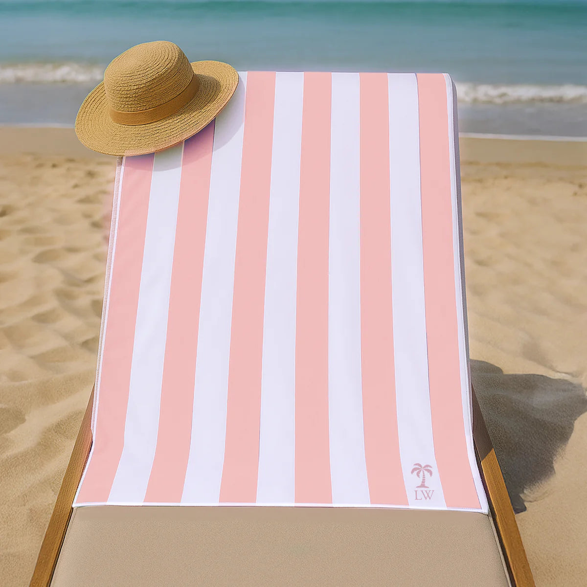 NuriBloom Sienna Sand-Free Microfiber Beach Towel | Quick Dry