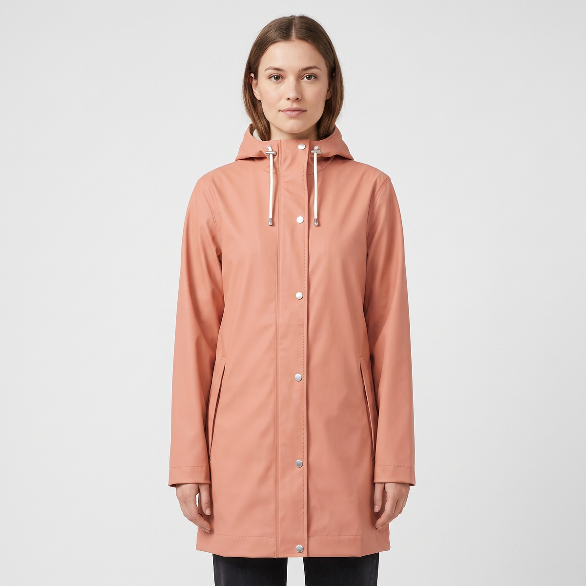 Women's Short Rain Jacket - Ash Rose