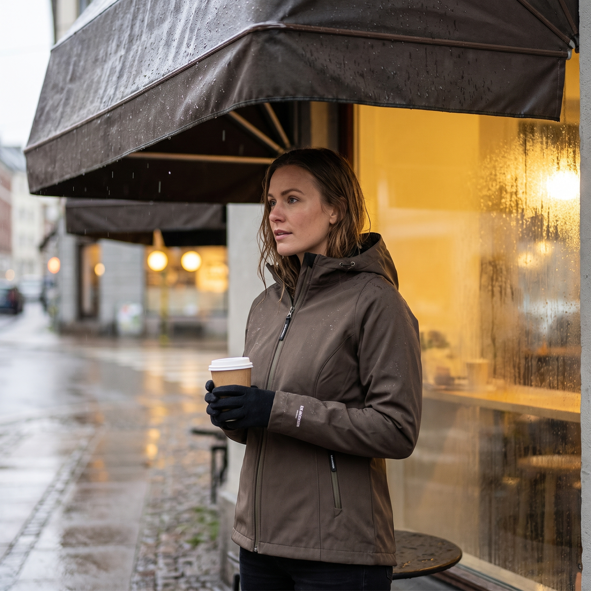 Women's Softshell Rain Jacket - Wren