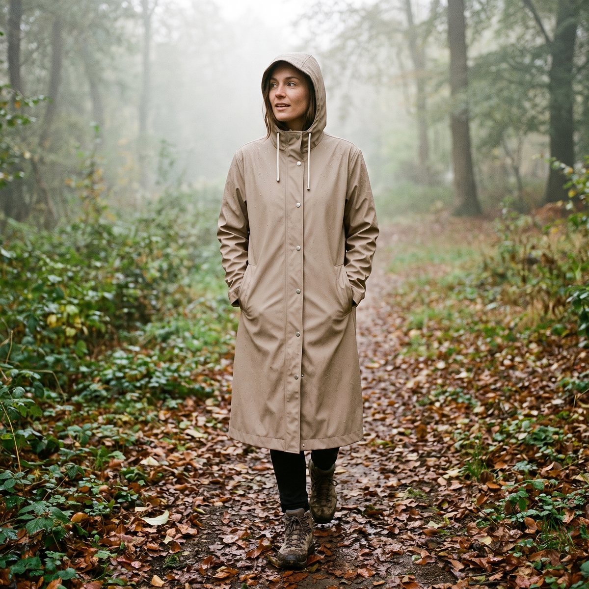 Women's Long Rain Jacket - Atmosphere