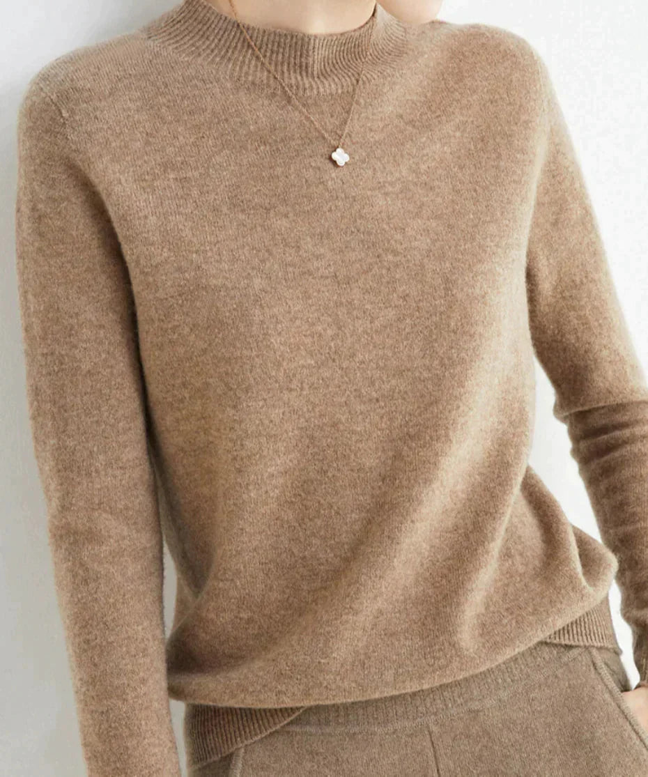 High-Neck Knit Top