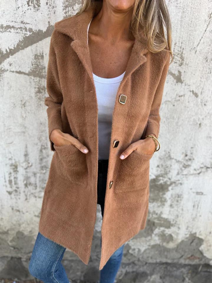 Button-Front Hooded Coat 2