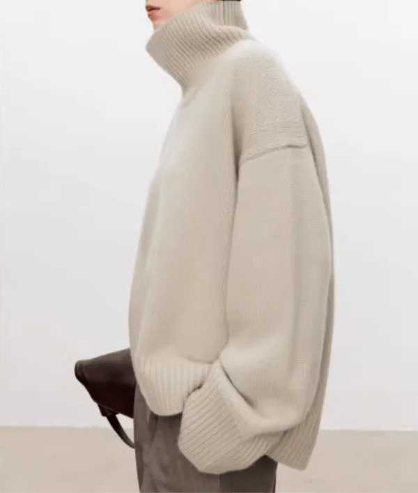 Turtleneck Wide-Sleeve Jumper