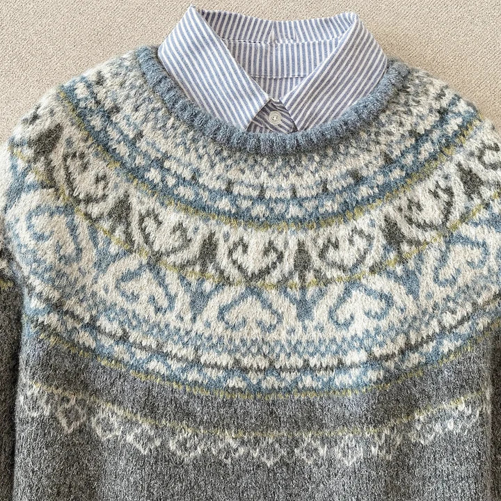 Puff-Sleeve Knit Top