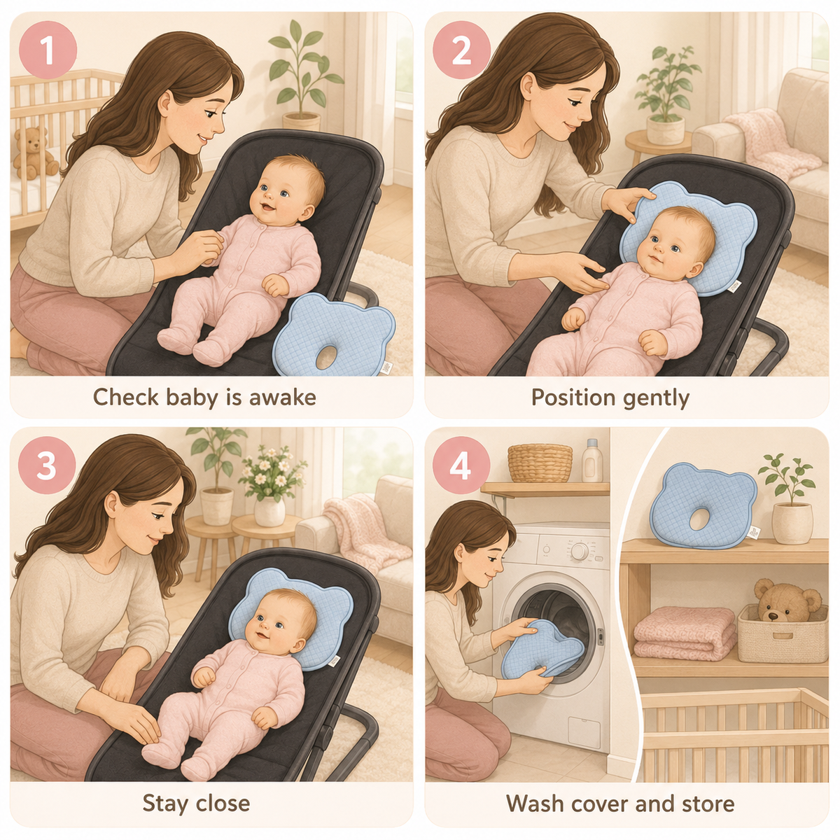 Sophia Baby Head Sleep Support Pillow