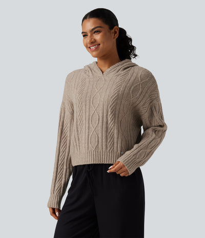 Cable Knit Lounge Sweater