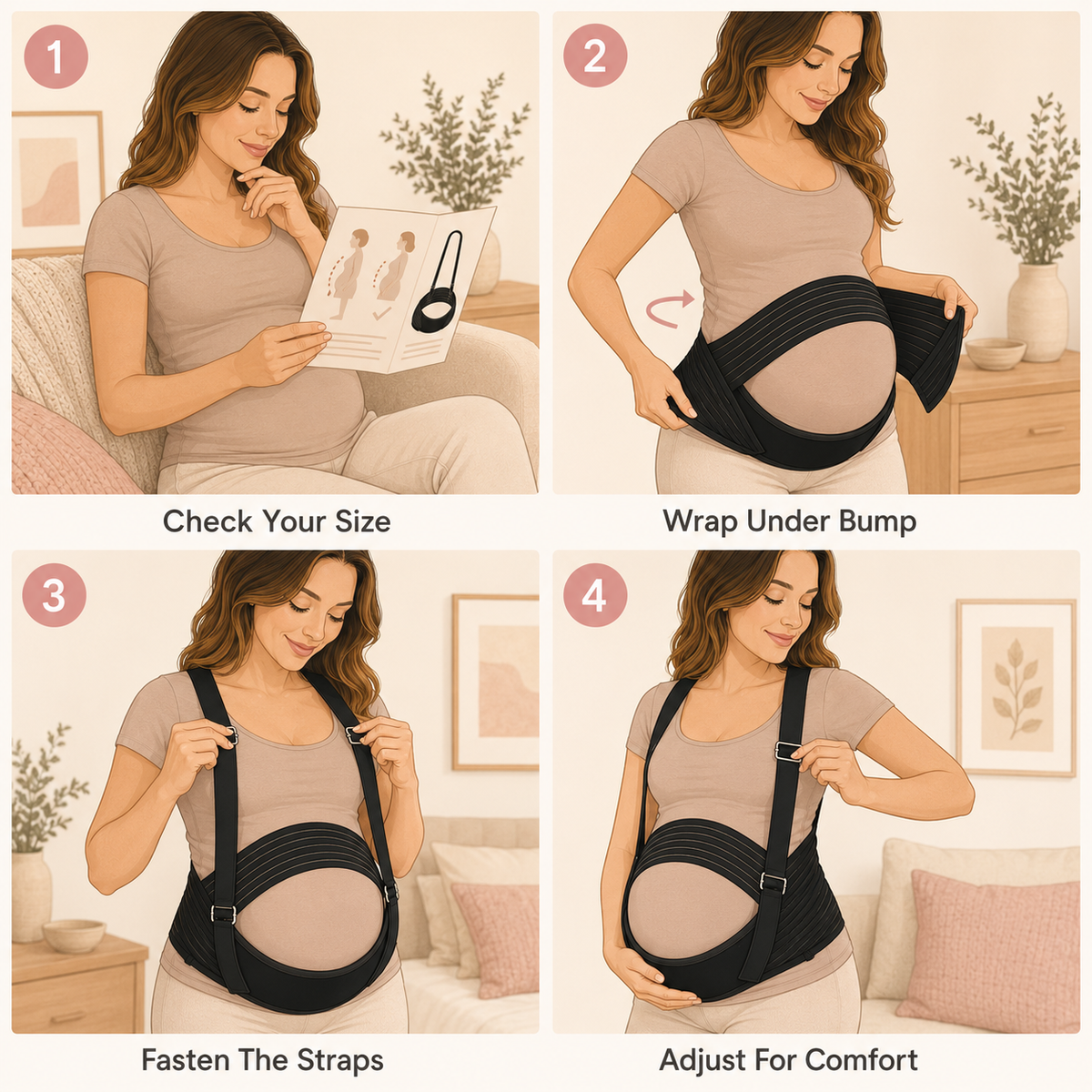 Sophia Adjustable Pregnancy Maternity Support Belly Band