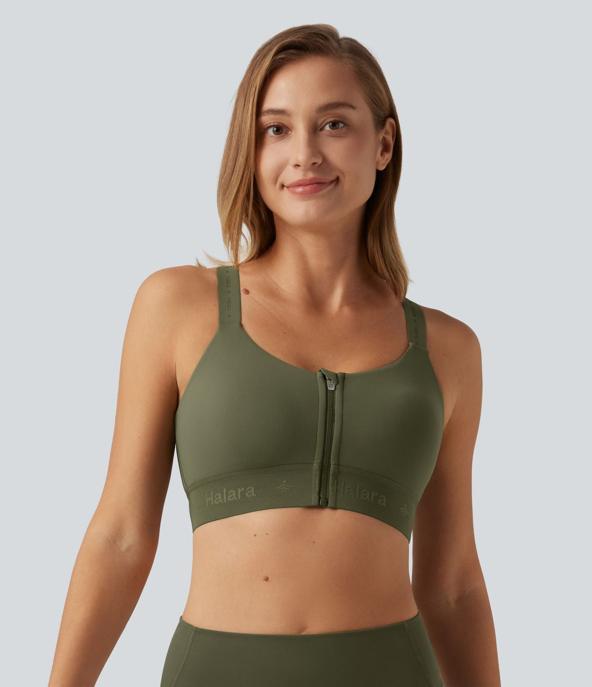 Medium Support U Neck Quick Dry Running Sports Bra