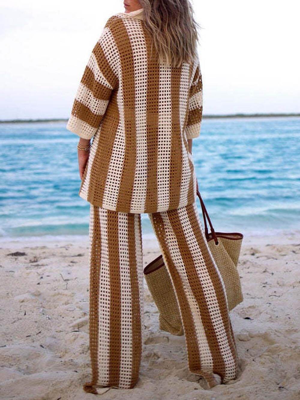 Striped Top and Trouser Co-ord Set