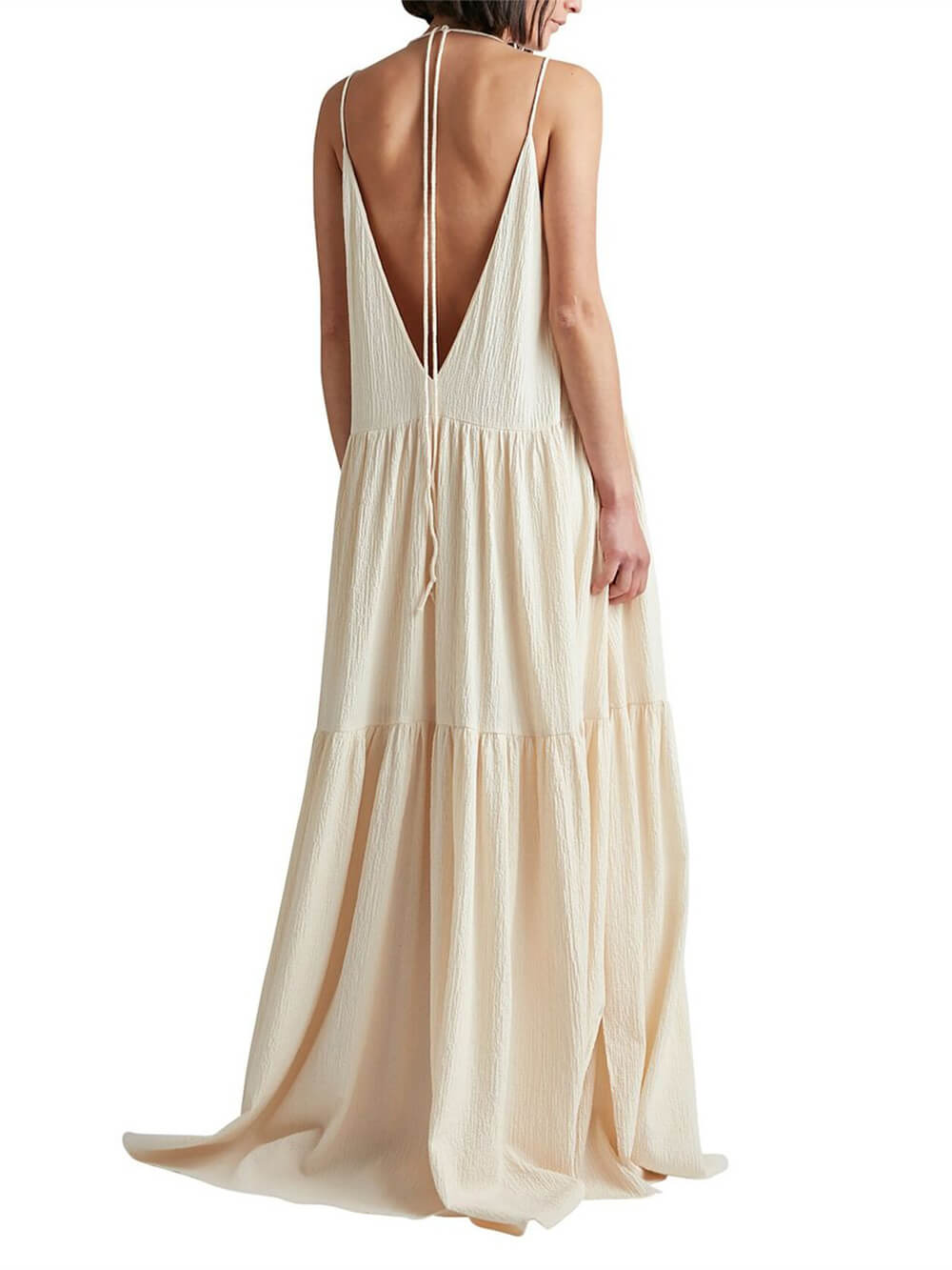 Strappy V-Neck Maxi Dress