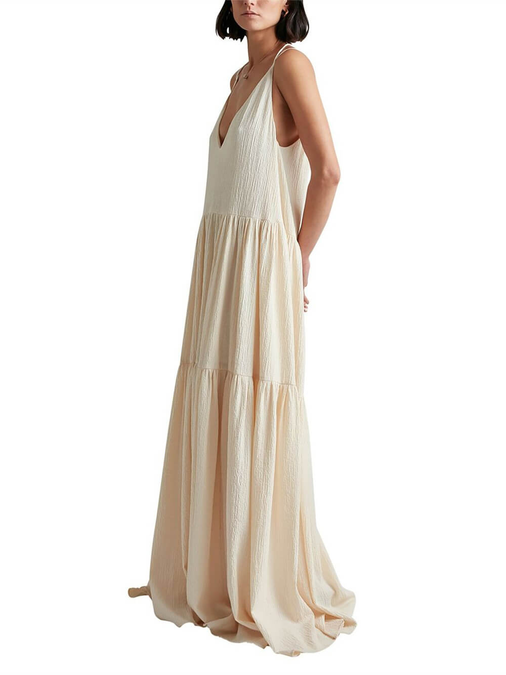 Strappy V-Neck Maxi Dress