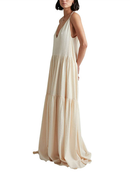 Strappy V-Neck Maxi Dress