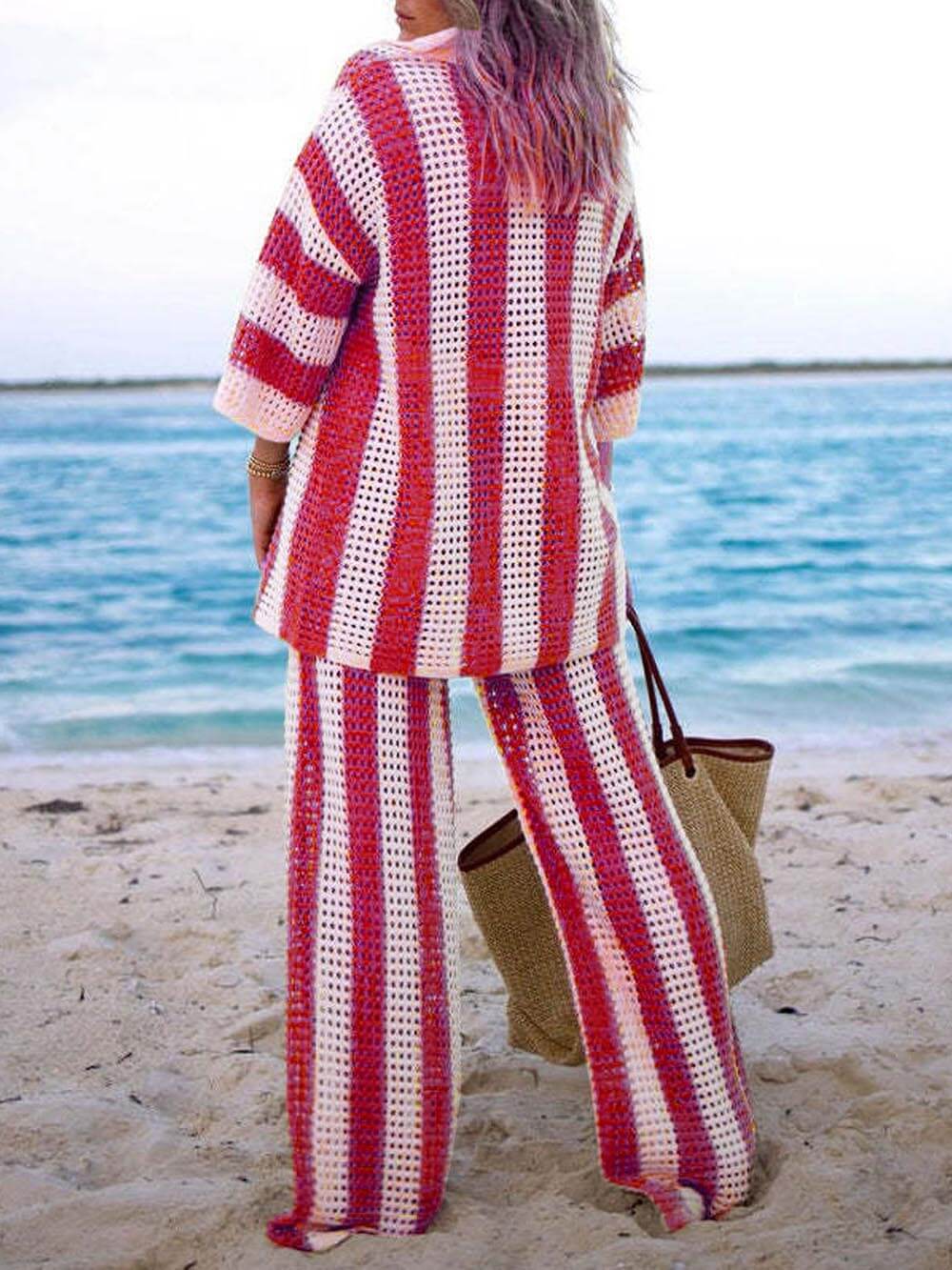Striped Top and Trouser Co-ord Set