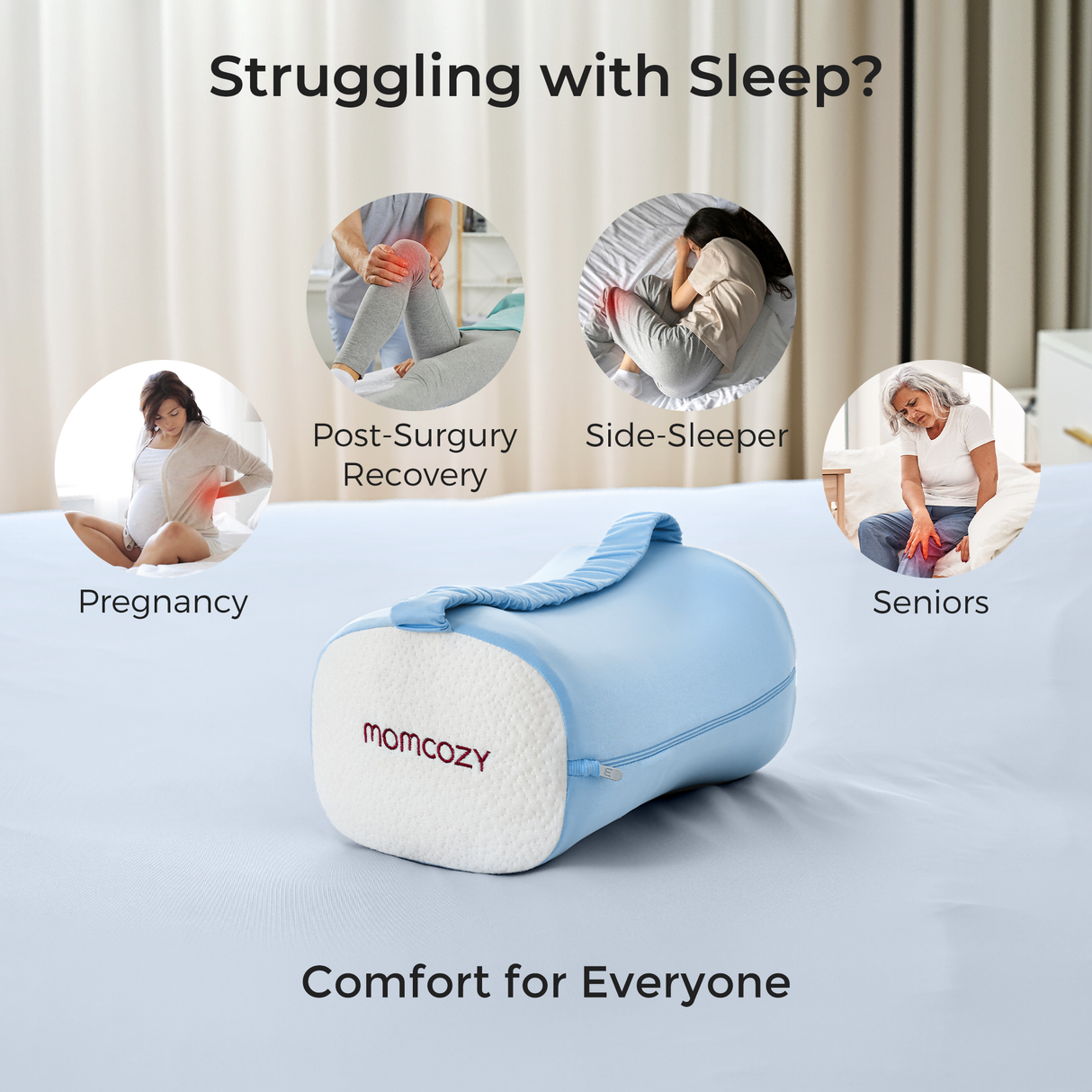 Sophia Cooling Knee Pillow Orthopedic Leg Support Cushion