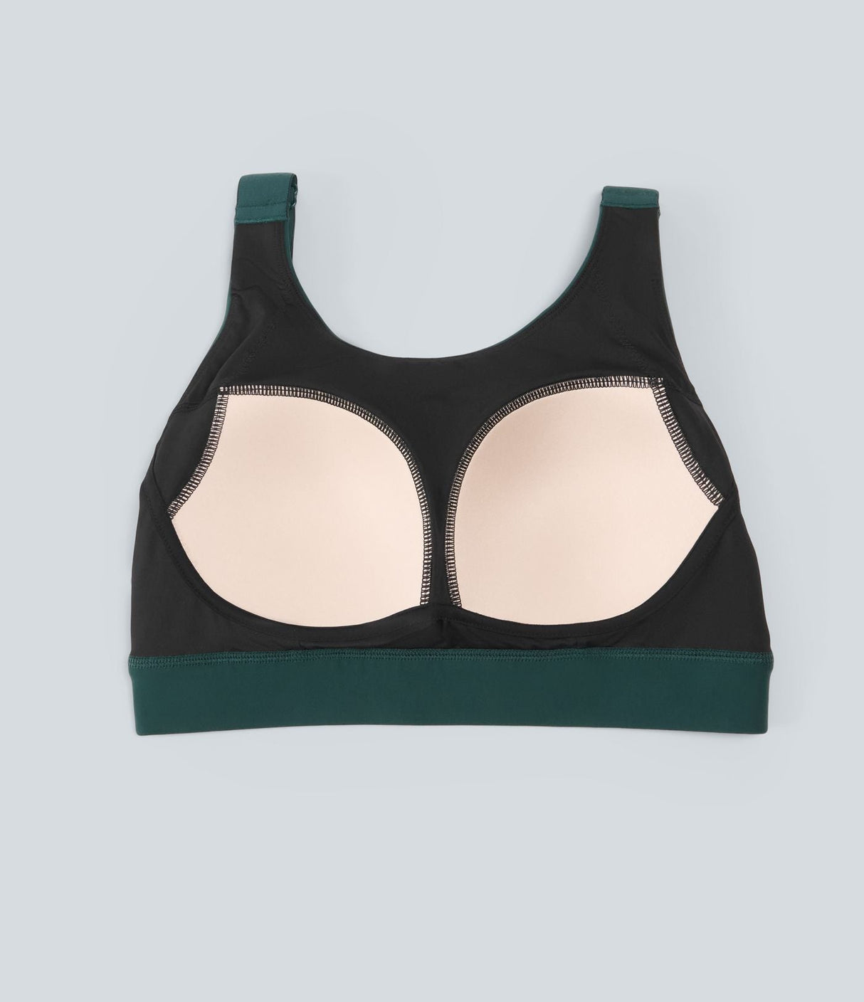 Medium Support Round Neck Mesh Running Sports Bra