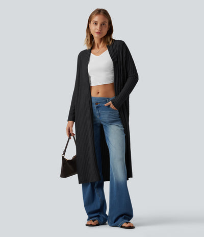 Belted Longline Cardigan