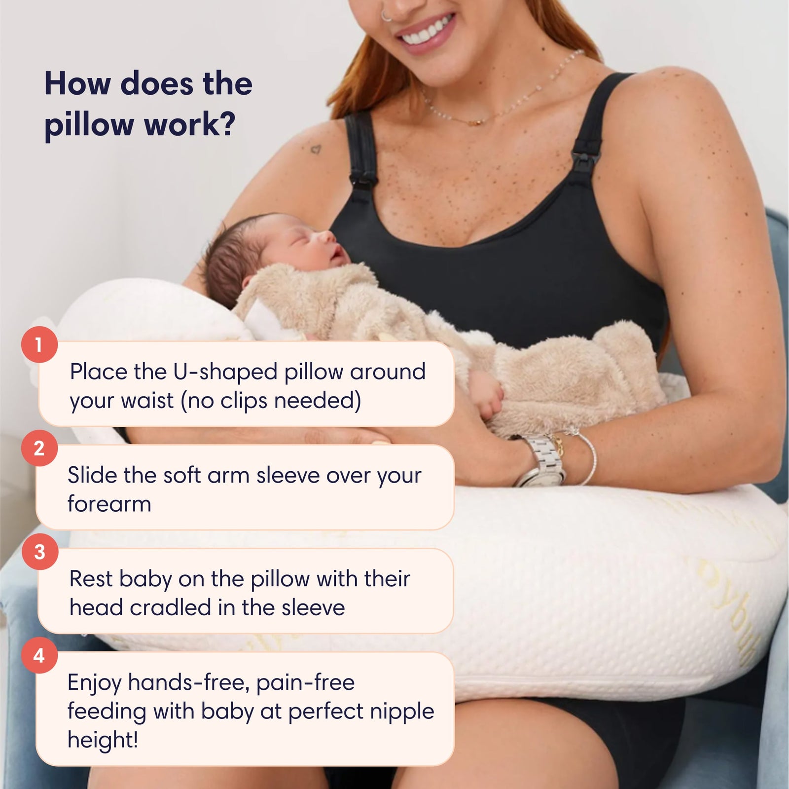 Olivia Ergonomic Breastfeeding & Nursing Pillow