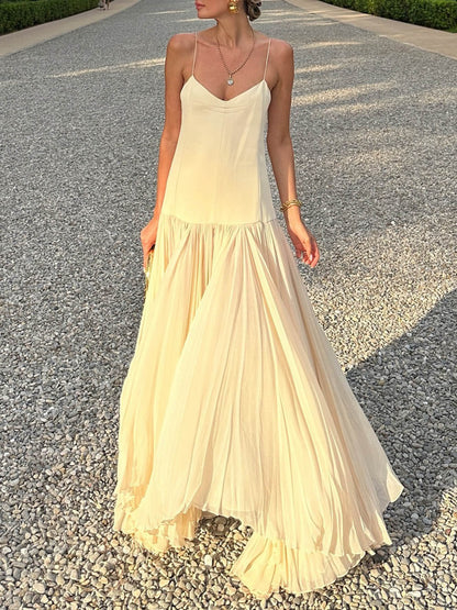 Strappy Drop-Waist Maxi Dress