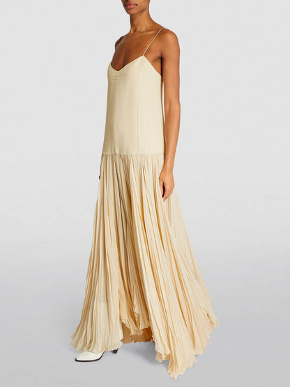 Strappy Drop-Waist Maxi Dress