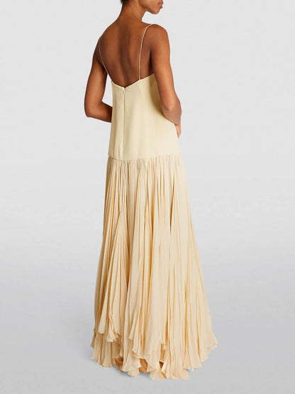 Strappy Drop-Waist Maxi Dress