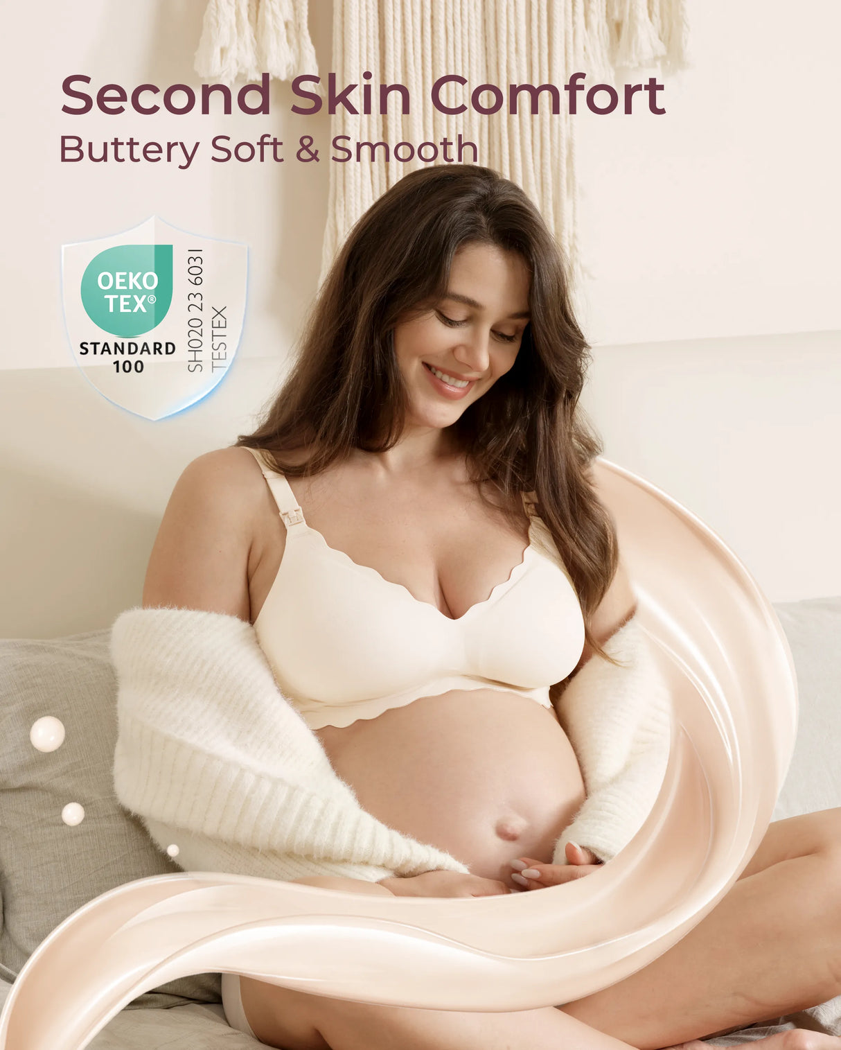 Elara Seamless Wirefree Nursing Pumping Support Bra