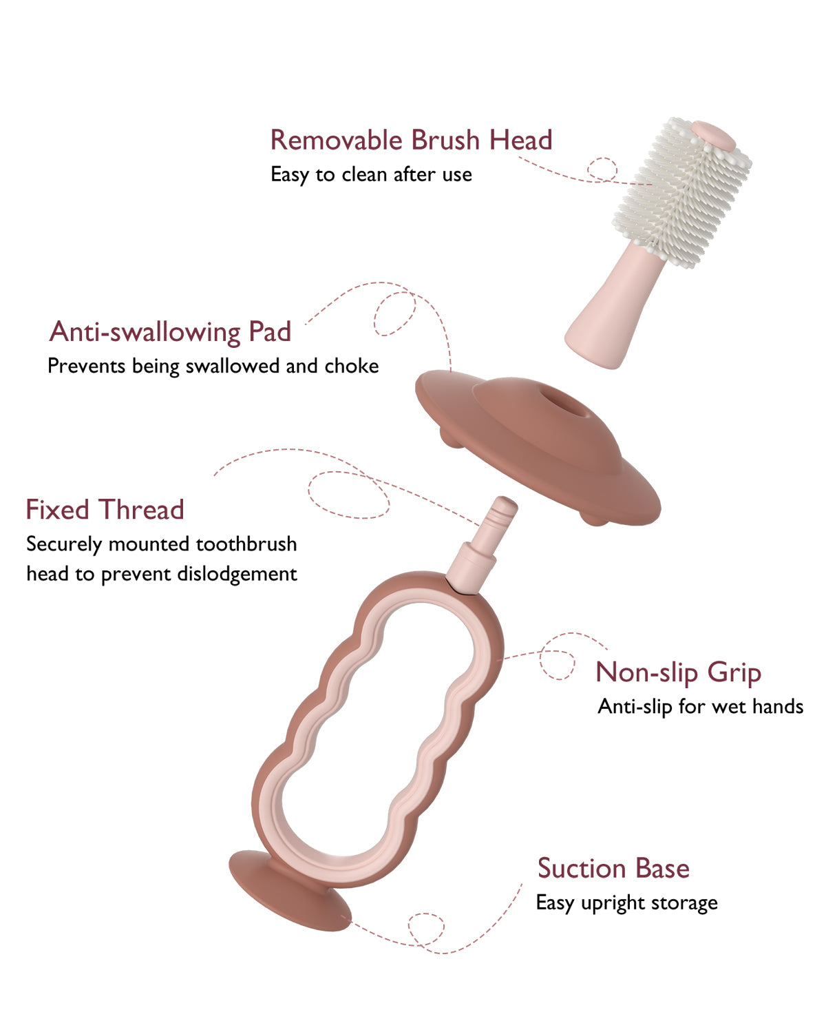 Luna Silicone Baby Toothbrush
