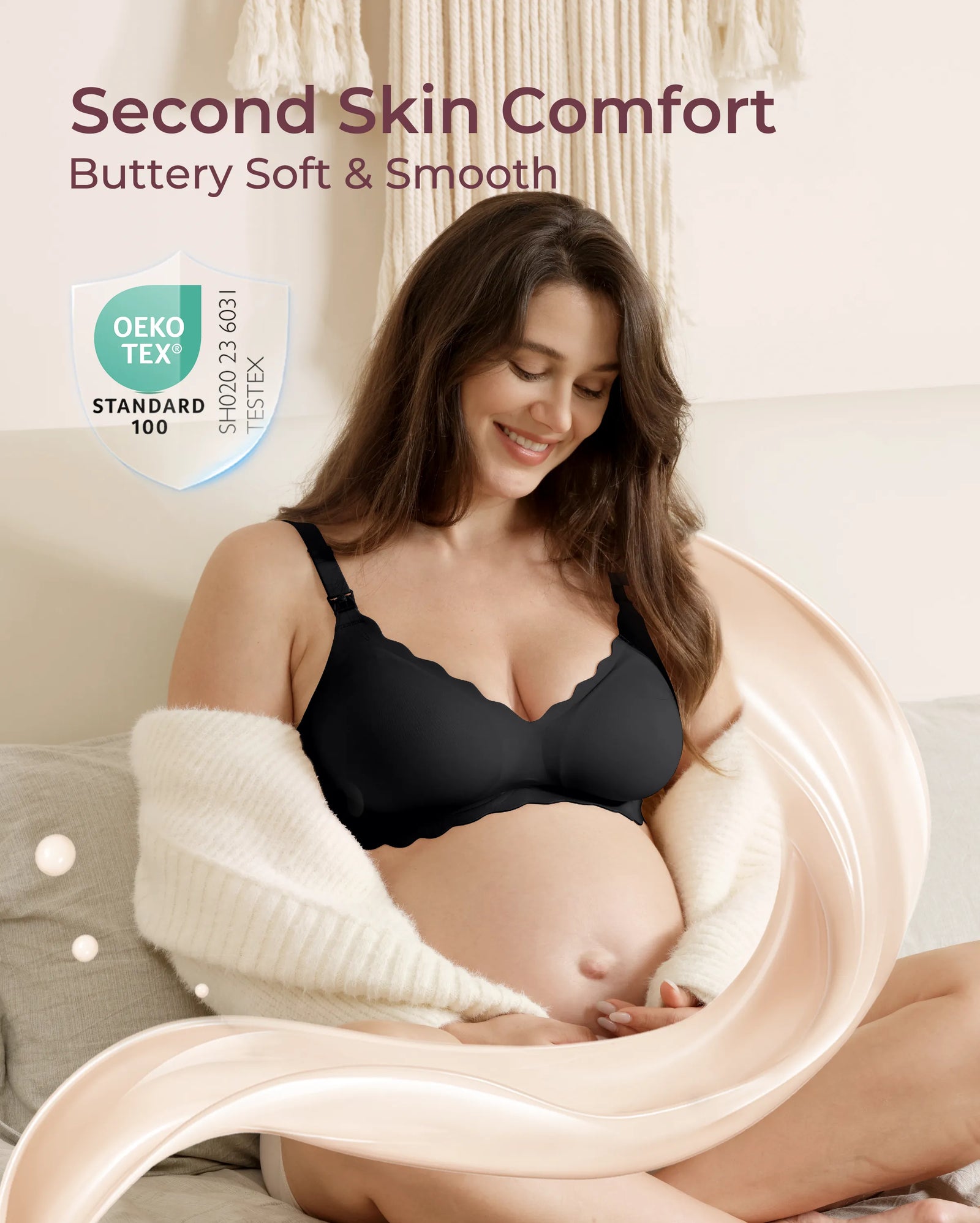 Elara Seamless Wirefree Maternity Nursing Bra