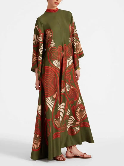 Dazzling Print Maxi Dress