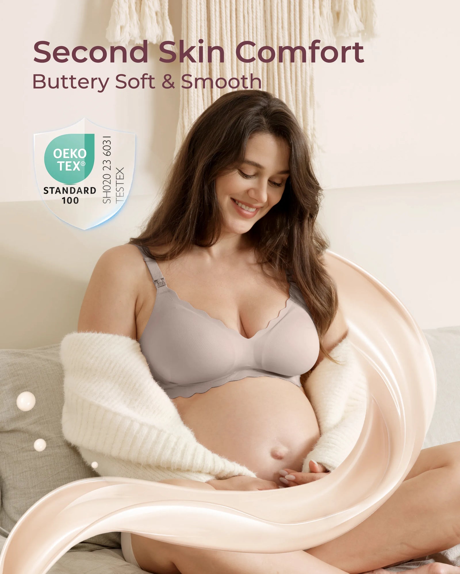 Elara Seamless Wirefree Maternity Nursing Bra