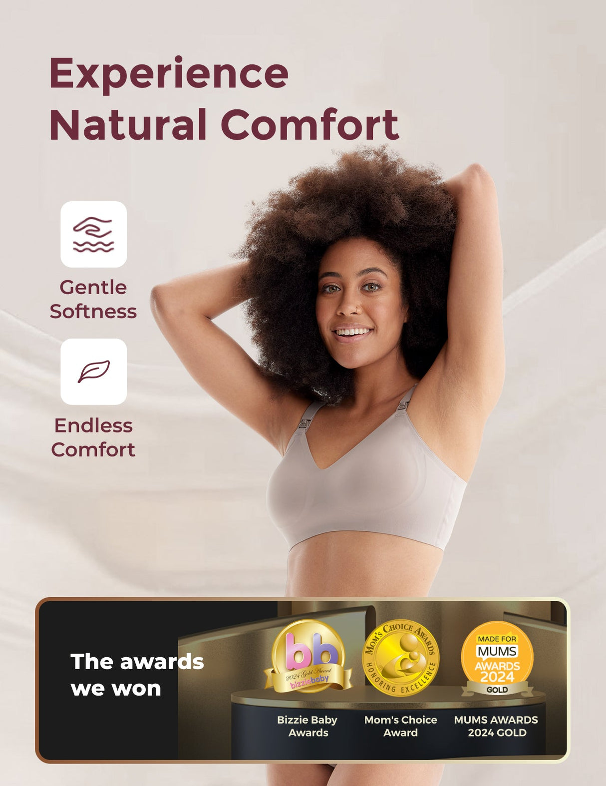 Amelia Seamless Maternity Nursing Support Bra