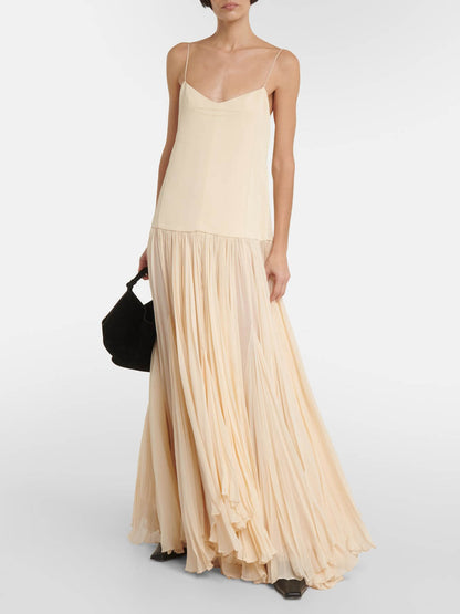 Strappy Drop-Waist Maxi Dress