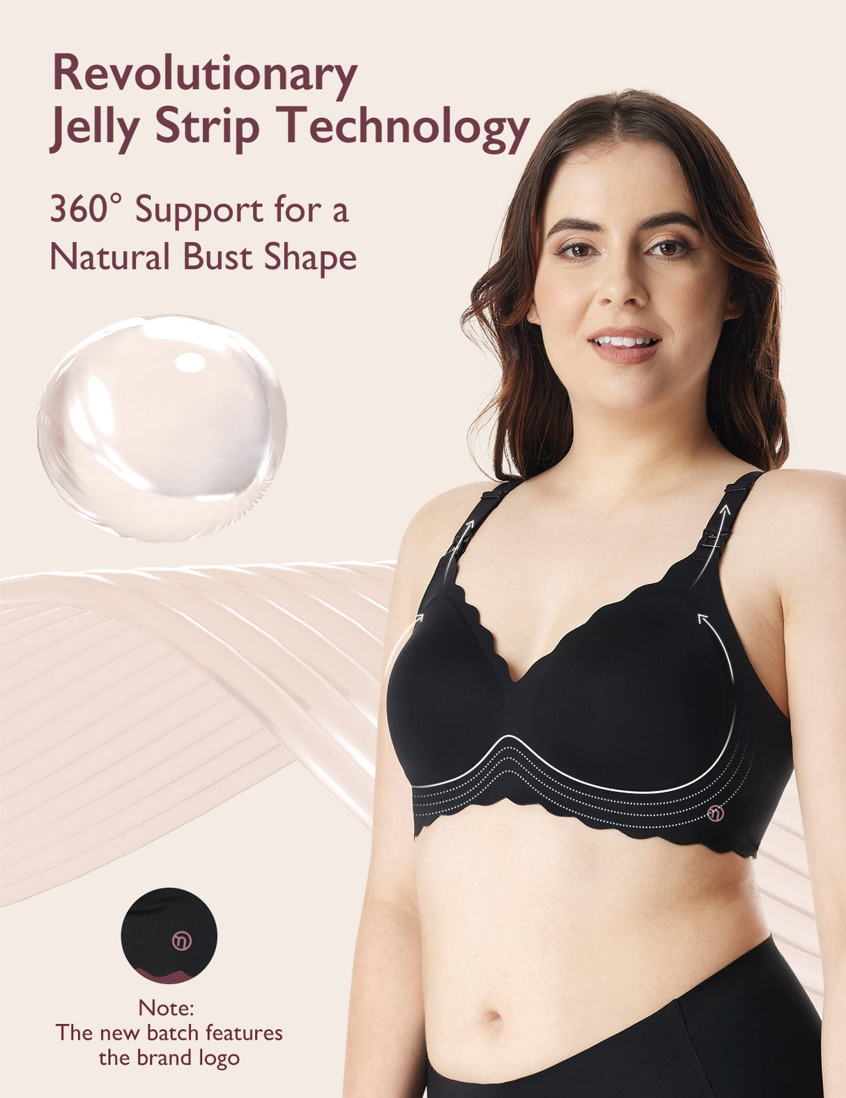 Elara Seamless Wirefree Nursing Pumping Support Bra